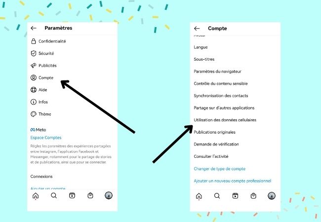 compte sur instagram