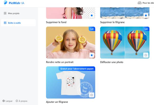 ajouter un filigrane avec picwish