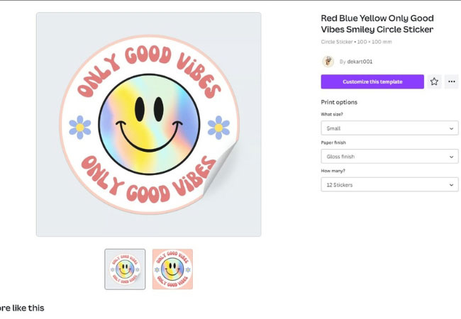 create stickers free using canva