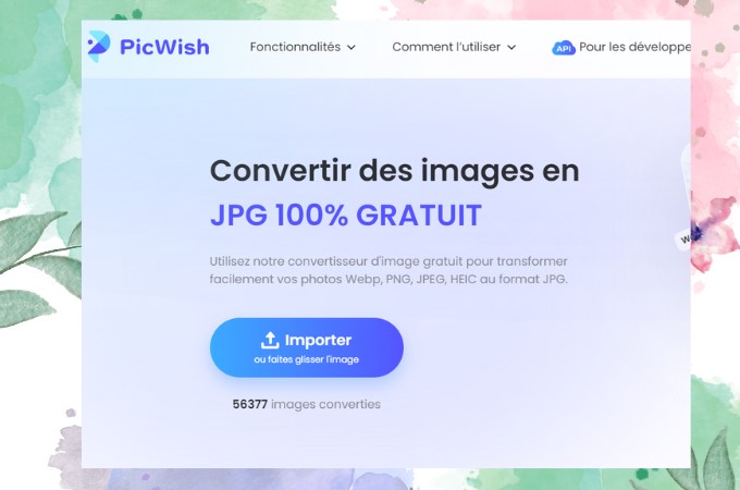 convertir heic en jpg via picwish