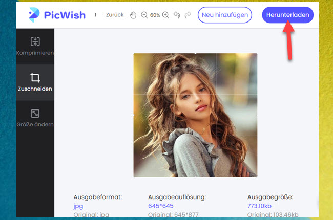 2x2 Zoll Bilder von PicWish herunterladen
