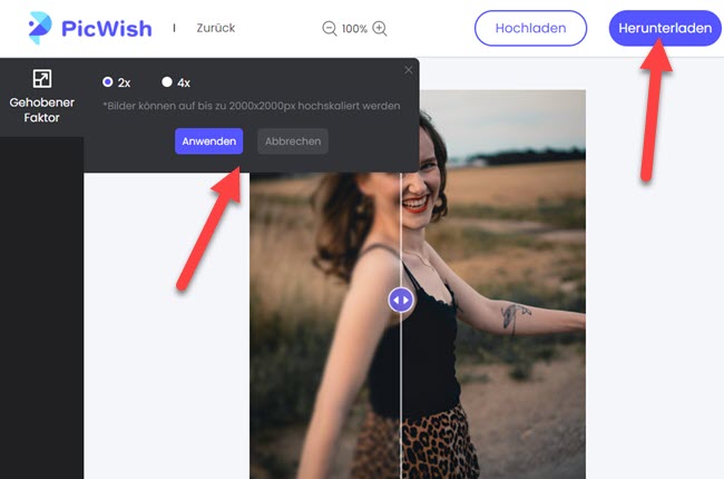 verschwommene Bilder klar machen