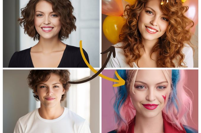 échanger des visages en ligne