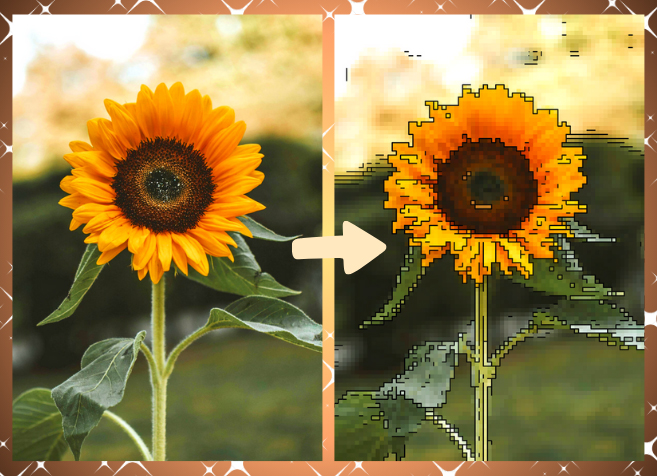 turn pictures into pixel art