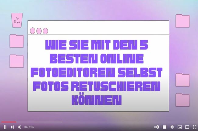 Die Schritte um die Fotos zu retuschieren