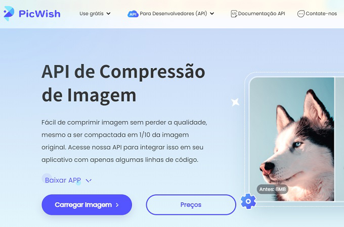 picwish melhor redutor de tamanho jpg