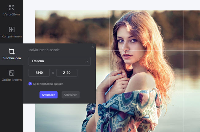 Bilder online zuschneiden
