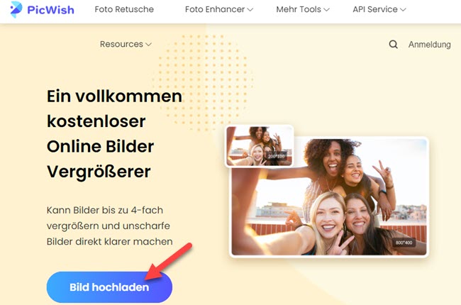 Bilder online vergrößern