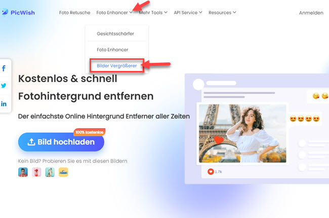 Bilder Vergrößerer wählen