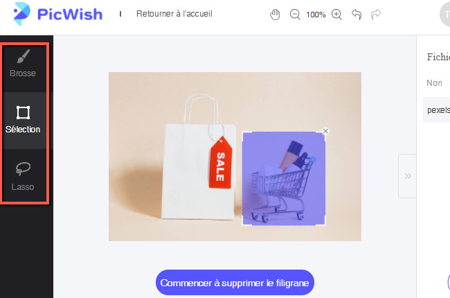 supprimer des objets indésirables sur une photo picwish