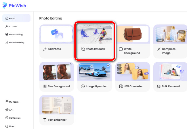 picwish photo retouch remove stickers