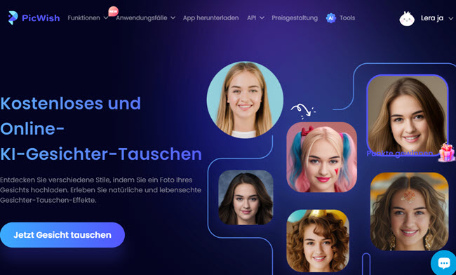 Jetzt Gesicht tauschen