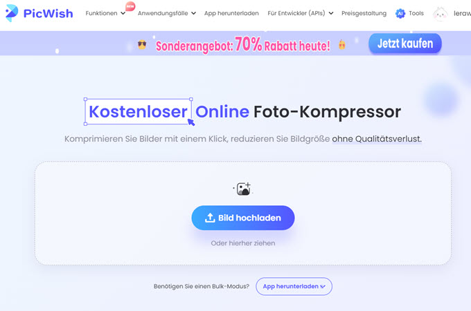 Bilder auf 300 KB verkleinern