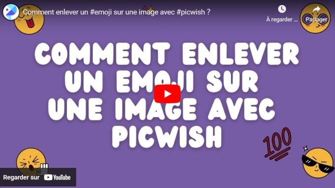 enlever un emoji youtube