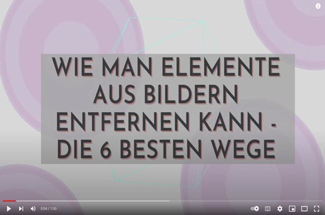 Gegenstände aus Bildern entfernen mit PicWish