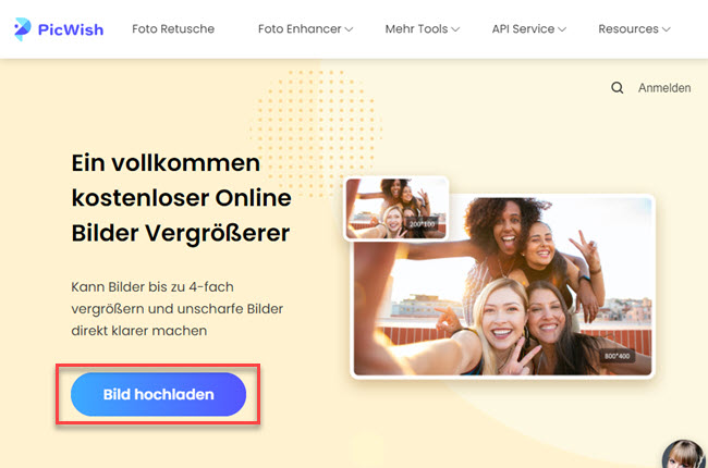 Bildauflösung erhöhen