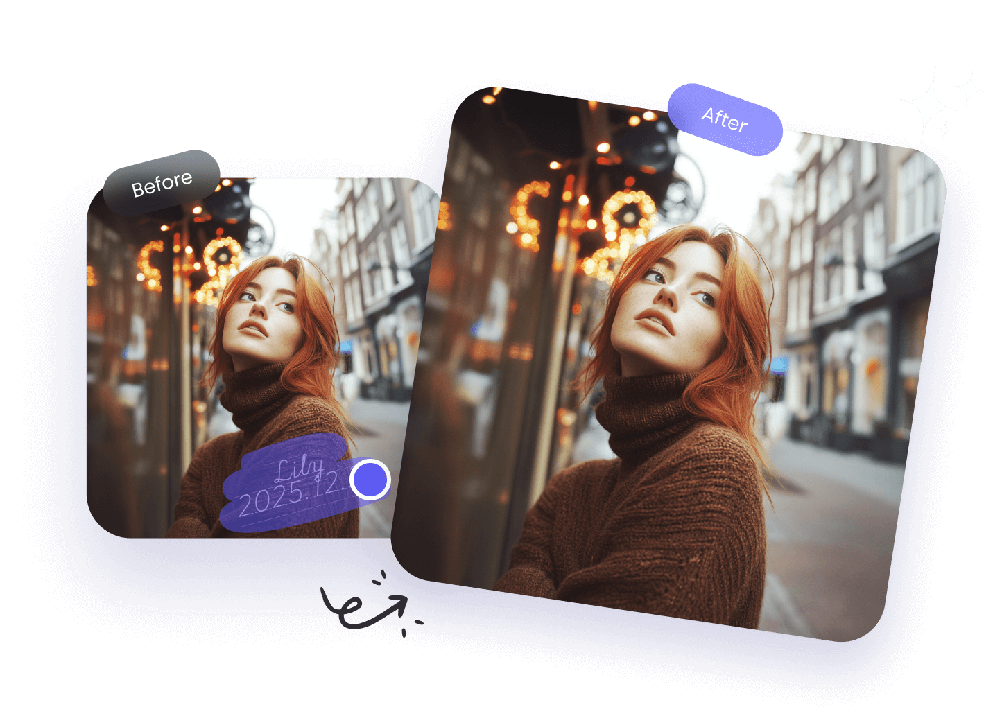 Remove signature watermark in image